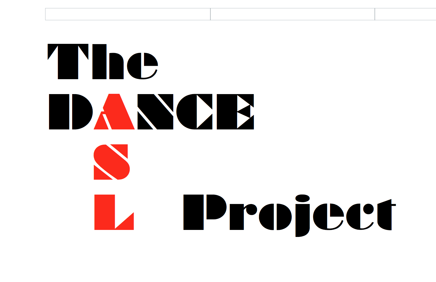 The Dance ASL Project logo
